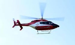 Ambulans helikopter yenidoğan bebek için havalandı