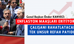 Türkiye Kamu-Sen Genel Başkanı Önder KAHVECİ Enflasyon Rakamlarına İlişkin Değerlendirmede Bulundu.