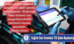 İstanbul'da 112 Çalışanları Evrak Yükünden Kurtuldu