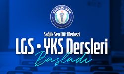 2 Bin 500 Öğrenci Sağlık-Sen Etüt Merkezi’nde Derslere Başladı