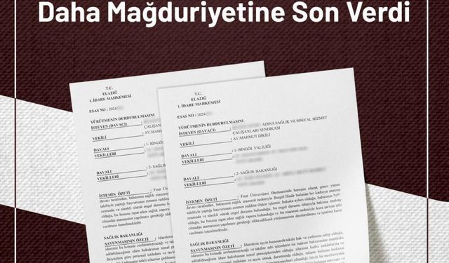 Sağlık-Sen Bir Hemşirenin Daha Mağduriyetine Son Verdi