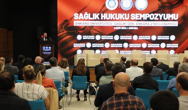 Ankara'da "Sağlık Hukuku" sempozyumu düzenlendi