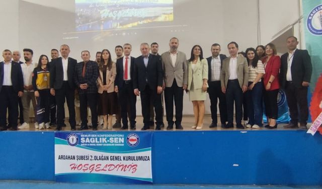 Sağlık-Sen Ardahan Şubesi’nin 2. Olağan Genel Kurulu Yapıldı
