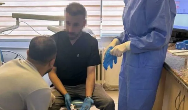 Hasta, diş hekimine kafa attı