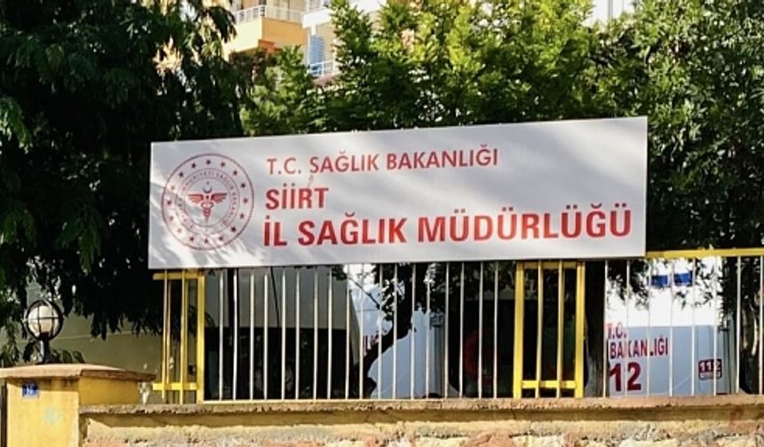 Siirt İl Sağlık Müdürlüğünde Değişim
