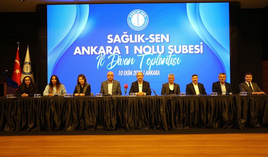 Genel Başkan Doğan Sağlık Sen Ankara 1 Nolu Şubenin İl Divan Toplantısında Açıklamada Bulundu